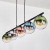 Gastor Pendelleuchte Glas 15 cm Blau, Chrom, Grün, Klar, Kupferfarben, Rauchfarben, 5-flammig