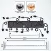 Ripoll Hängeleuchte Glas 20 cm Bernsteinfarben, Klar, Rauchfarben, 8-flammig