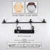 Koyoto Pendelleuchte Glas 15 cm Bernsteinfarben, Chrom, Rauchfarben, 4-flammig