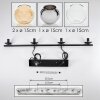 Koyoto Pendelleuchte Glas 15 cm Bernsteinfarben, Chrom, Klar, Rauchfarben, 4-flammig