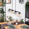 Koyoto Pendelleuchte Glas 15 cm Bernsteinfarben, Klar, Rauchfarben, 4-flammig