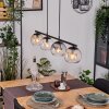 Koyoto Pendelleuchte Glas 15 cm Bernsteinfarben, Klar, Rauchfarben, 4-flammig
