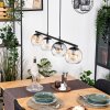 Koyoto Pendelleuchte Glas 15 cm Bernsteinfarben, Klar, Rauchfarben, 4-flammig