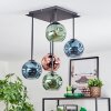 Ripoll Deckenleuchte Glas 15 cm Blau, Grün, Kupferfarben, 5-flammig