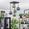 Koyoto Deckenleuchte Glas 15 cm Blau, Grün, Kupferfarben, 5-flammig
