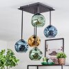 Ripoll Deckenleuchte Glas 15 cm Blau, Gold, Grün, 5-flammig