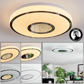 Loron Deckenleuchte LED Silber, Weiß, 1-flammig