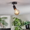 Geira Deckenleuchte Schwarz, 1-flammig