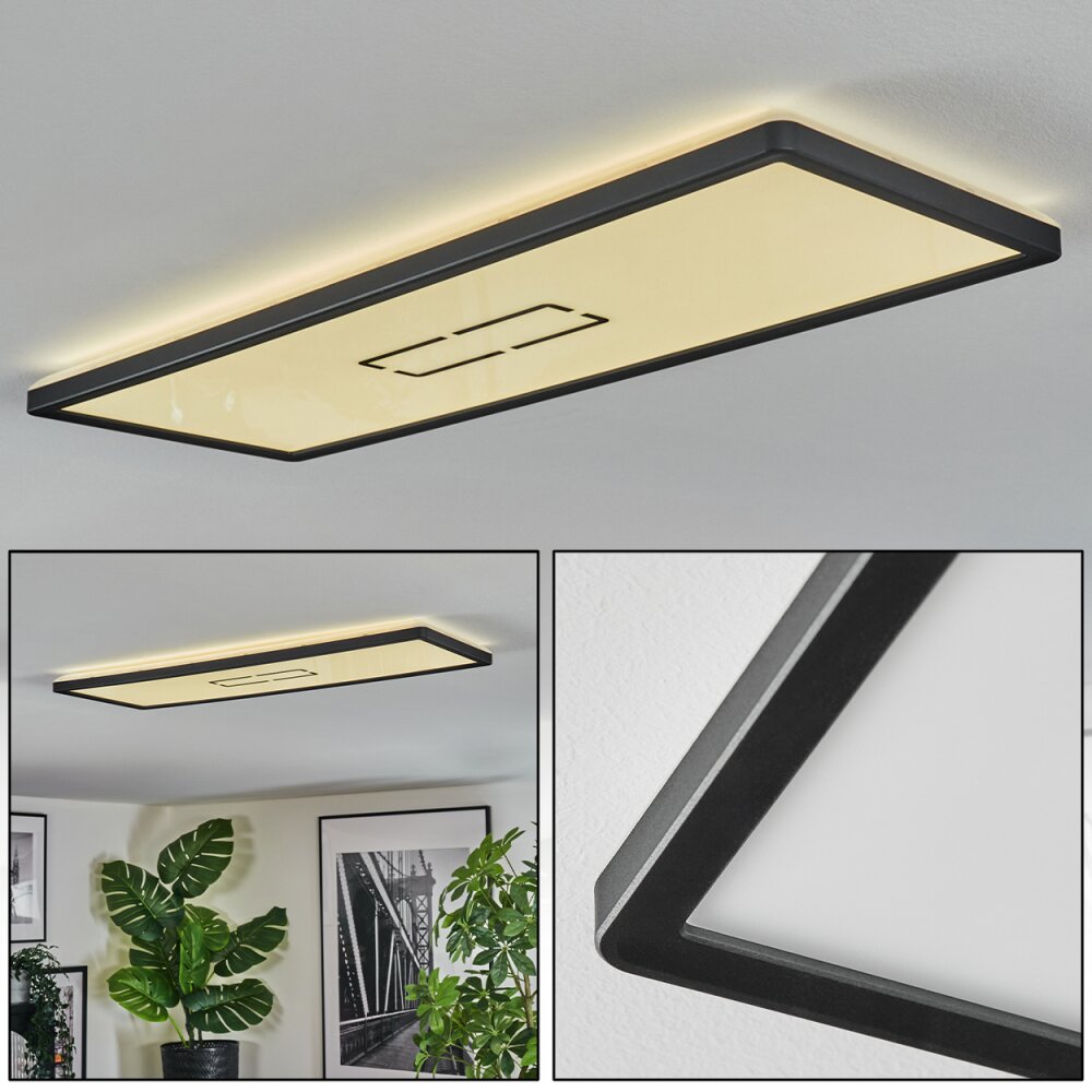 Simonstorp Deckenleuchte LED Schwarz, Weiß, 1-flammig main product photo