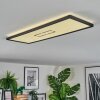 Simonstorp Deckenleuchte LED Schwarz, Weiß, 1-flammig