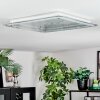 Ipres Deckenleuchte LED Silber, Weiß, 1-flammig
