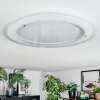 Ipres Deckenleuchte LED Silber, Weiß, 1-flammig