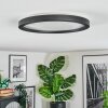 Xarel Deckenleuchte LED Schwarz, 1-flammig