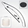 Bassagoda Stehleuchte 40 cm Schwarz, 1-flammig