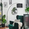 Soungou Stehleuchte 38 cm Chrom, Schwarz, 1-flammig