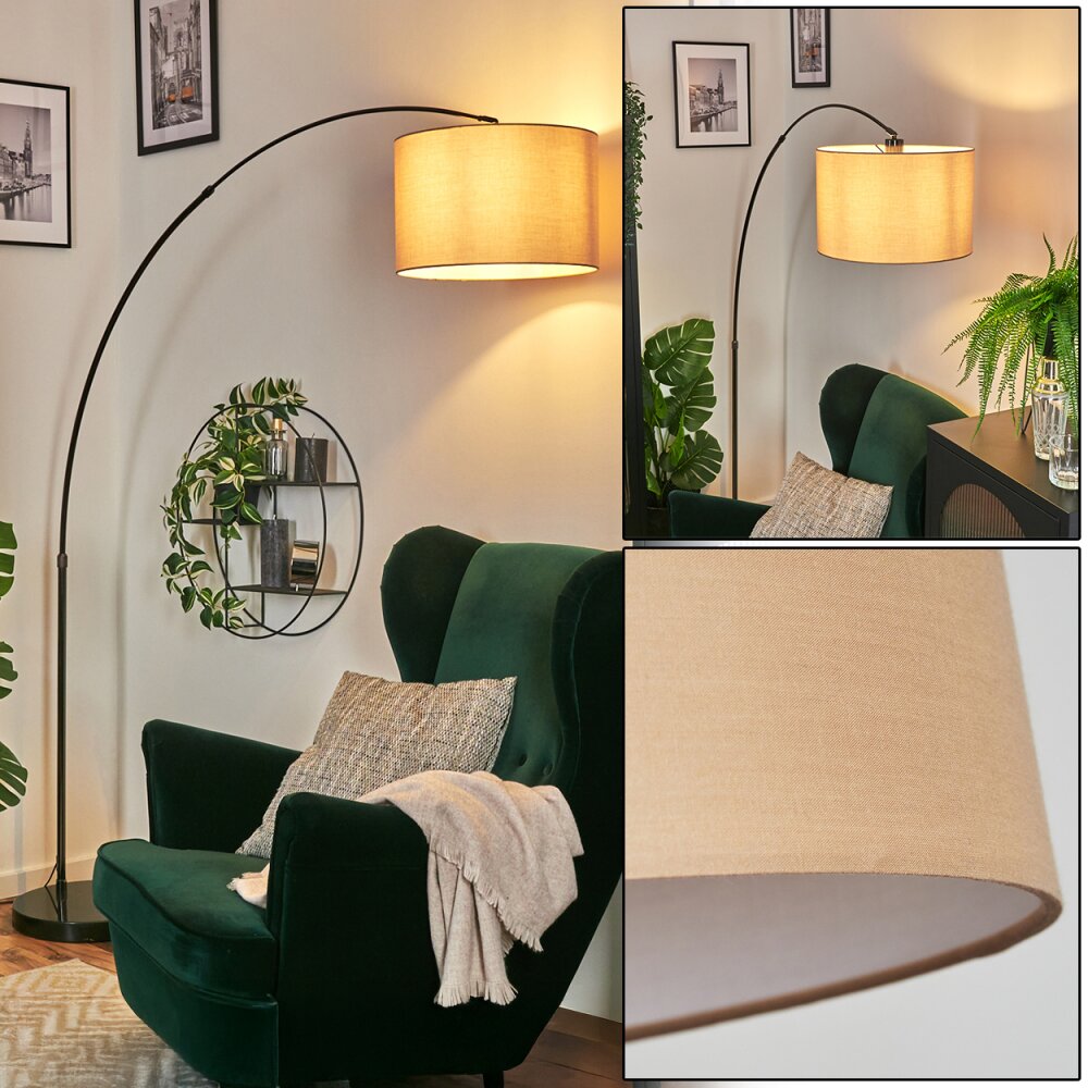 Soungou Stehleuchte 38 cm Chrom, Schwarz, 1-flammig main product photo