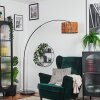 Cando Stehleuchte 35 cm Chrom, Schwarz, 1-flammig