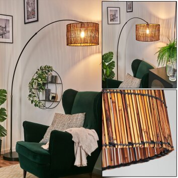 Cando Bogenleuchte 35 cm Chrom, Schwarz, 1-flammig