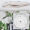 Ilion Deckenleuchte LED Nickel-Matt, Weiß, 1-flammig