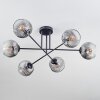 Ripoll Deckenleuchte Glas 15 cm Klar, Rauchfarben, 6-flammig