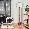 Soungou Stehleuchte 38 cm Naturfarben, Schwarz, 1-flammig