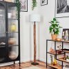 Bassagoda Stehleuchte 35 cm Naturfarben, Schwarz, 1-flammig