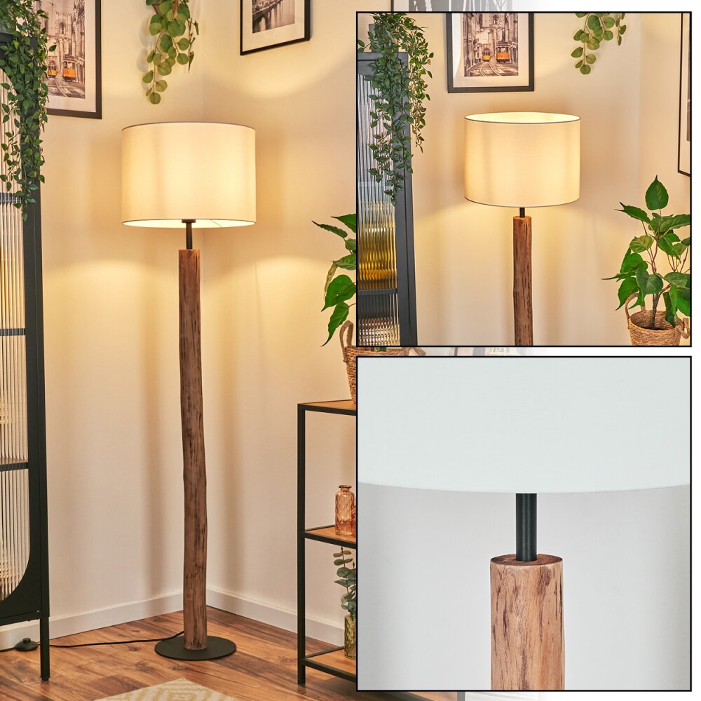 Bassagoda Stehleuchte 40 cm Naturfarben, Schwarz, 1-flammig main product photo