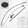 Bassagoda Stehleuchte 45 cm Chrom, Schwarz, 1-flammig