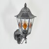 Lignac Außenwandleuchte Schwarz, Silber, 1-flammig
