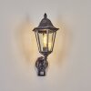 Lignac Außenwandleuchte Schwarz, Silber, 1-flammig, Bewegungsmelder