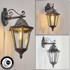 Lignac Außenwandleuchte Schwarz, Silber, 1-flammig