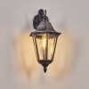 Lignac Außenwandleuchte Schwarz, Silber, 1-flammig