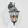 Lignac Außenwandleuchte Schwarz, Silber, 1-flammig
