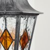 Lignac Außenwandleuchte Schwarz, Silber, 1-flammig