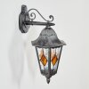 Lignac Außenwandleuchte Schwarz, Silber, 1-flammig