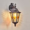 Lignac Außenwandleuchte Schwarz, Silber, 1-flammig