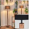 Bassagoda Stehleuchte 35 cm Naturfarben, Schwarz, 1-flammig