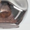 Ripoll Deckenleuchte Glas 15 cm Rauchfarben, 5-flammig