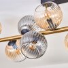 Koyoto Deckenleuchte Glas 15 cm Gold, Schwarz, 10-flammig