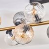 Koyoto Deckenleuchte Glas 15 cm Gold, Schwarz, 10-flammig