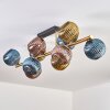 Koyoto Deckenleuchte Glas 15 cm Gold, Schwarz, 10-flammig