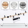 Ripoll Deckenleuchte Glas 15 cm Gold, Schwarz, 10-flammig