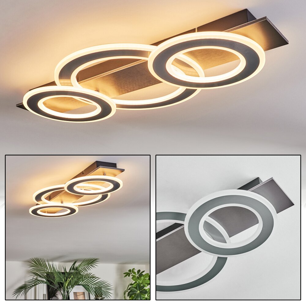 Lidor Deckenleuchte LED Chrom, Schwarz, 1-flammig main product photo