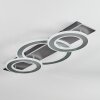 Lidor Deckenleuchte LED Chrom, Schwarz, 1-flammig