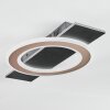 Lidor Deckenleuchte LED Schwarz, 1-flammig