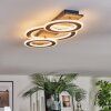 Lidor Deckenleuchte LED Chrom, Schwarz, 1-flammig