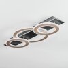 Lidor Deckenleuchte LED Chrom, Schwarz, 1-flammig