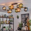 Koyoto Deckenleuchte Glas 15 cm Gold, Schwarz, 10-flammig