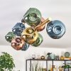 Ripoll Deckenleuchte Glas 15 cm Gold, Schwarz, 10-flammig