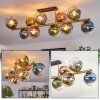 Koyoto Deckenleuchte Glas 15 cm Gold, Schwarz, 10-flammig